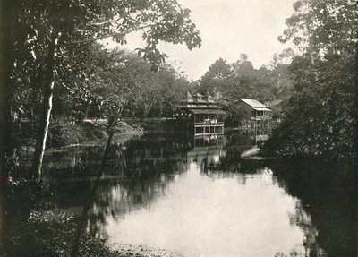 Pyhä hevosenkenkäjärvi ja Zayats, Wingaba, Rangoon, 1900. tekijältä Unbekannt