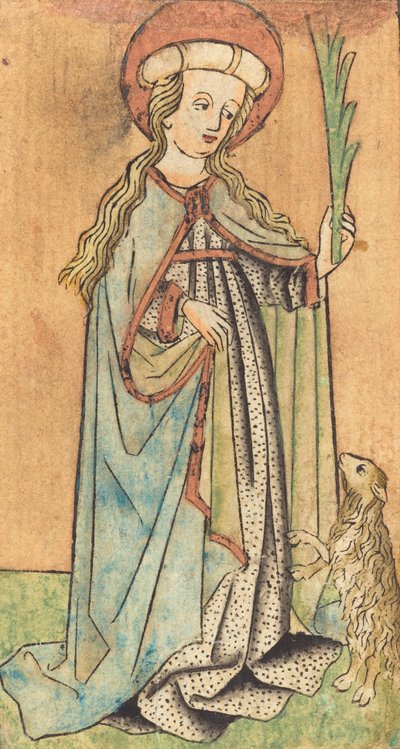 Pyhä Agnes, n. 1450. tekijältä Unbekannt