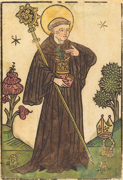 Pyhä Benedictus, 14501470. tekijältä Unbekannt