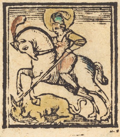 Pyhä Yrjö, n. 1475. tekijältä Unbekannt