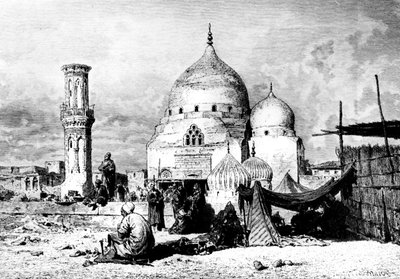 Pyhän Ibrahimin moskeija, Dessouk, Egypti, 1880 tekijältä Unbekannt