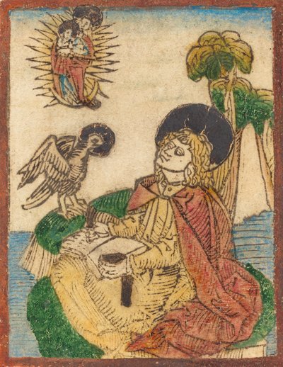 Pyhä Johannes Patmoksen saarella, 14801490. tekijältä Unbekannt