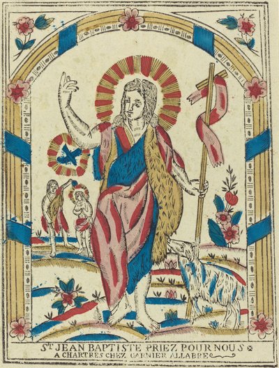Pyhä Johannes Kastaja Rukoile puolestamme, n. 1820. tekijältä Unbekannt