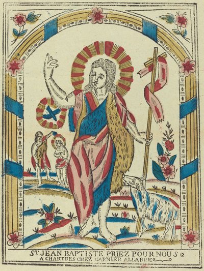 Pyhä Johannes Kastaja Rukoile puolestamme, n. 1820. tekijältä Unbekannt