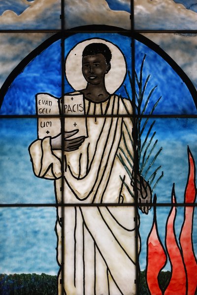 Saint Kiriwawanvu kuvattu lasimaalauksilla, Lome, Togo tekijältä Unbekannt