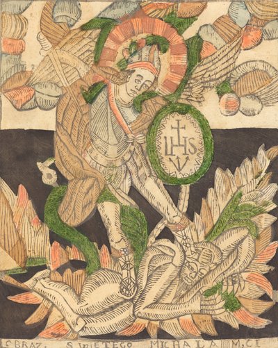 Pyhä Mikael, 1400-luku. tekijältä Unbekannt