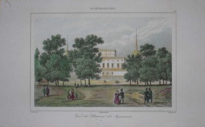 Pyhän Mikaelin linna Pietarissa, 1800-luvun alku. tekijältä Unbekannt