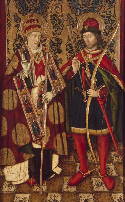 Pyhät Fabian ja Sebastian, 1475-1499 tekijältä Unbekannt
