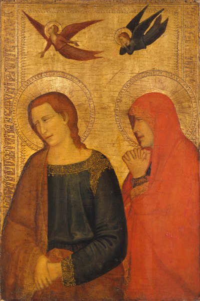 Pyhät Johannes Evankelista ja Maria Magdaleena, n. 1335-45. tekijältä Unbekannt