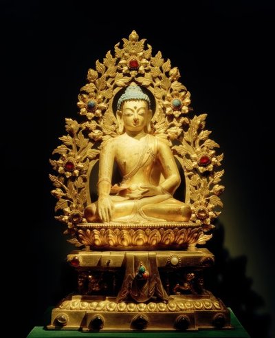 Sakyamuni-veistos, 1700-luku tekijältä Unbekannt