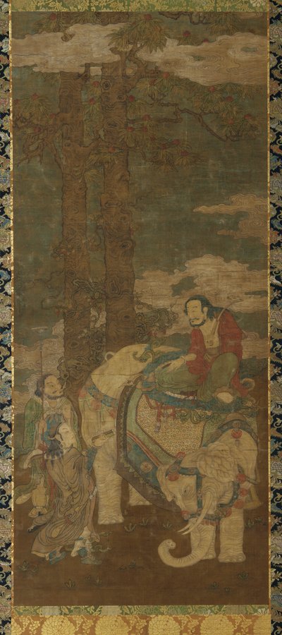 Sakyamuni norsulla, 1500-1600-luvulla. tekijältä Unbekannt