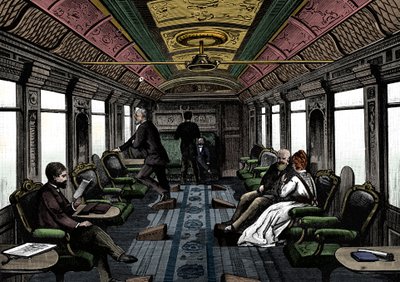 Sedan-auto Orient Expressissä, c1895 tekijältä Unbekannt