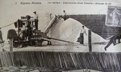 Saltworks, Camargue, Aigues-Mortes, Provenence, Ranska (m/v kuva) tekijältä Unbekannt