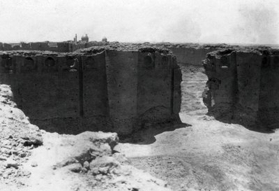 Samarran kaupunki Malwiyan tornista, Mesopotamia, 1918 tekijältä Unbekannt