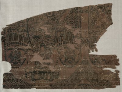 Samiittisirpaleita kaksipäisten kotkien kanssa, Saint Bernard Calvon haudasta, 1200-1243. tekijältä Unbekannt