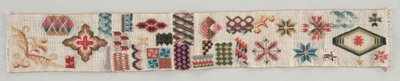 Sampler, c. 1850-1860 luvulla. tekijältä Unbekannt