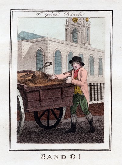Sand O, St Gilessin kirkko, Lontoo, 1805 tekijältä Unbekannt