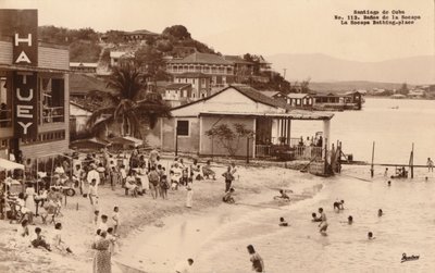 Santiago de Kuuba. La Socapa uimapaikka, Kuuba, 1900-luku tekijältä Unbekannt