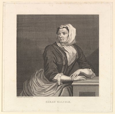 Sarah Malcolm, 1700-1800-luvun loppu. tekijältä Unbekannt