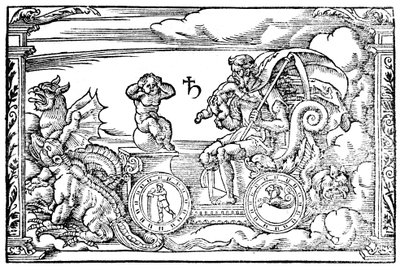 Saturnus, roomalainen ajan jumala, 1569 tekijältä Unbekannt