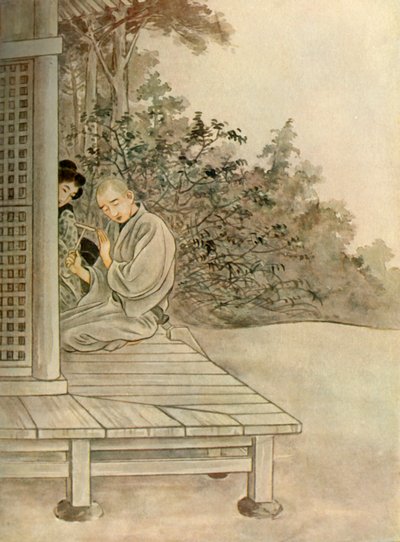 Sawaichi...repeated the Buddhist invocation: Namu Amida Butsu, 1919. tekijältä Unbekannt