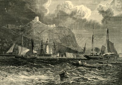 Scarboroughin linna, merestä, 1898. tekijältä Unbekannt
