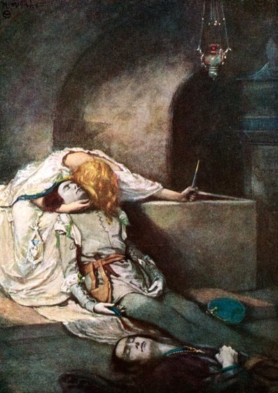 Kohtaus Shakespearen Romeosta ja Juliasta tekijältä Unbekannt