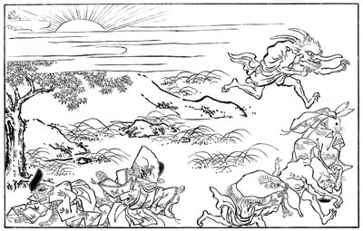 Kohtaus Demon Legionin yömatkasta, 1400-luku 1886 tekijältä Unbekannt