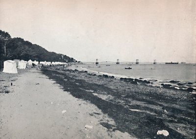 Merinäköala - The Bathing Beach ja Suspension Pier, 1895 tekijältä Unbekannt
