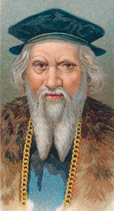 Sebastian Cabot n. 1474 c. 1557, englantilainen syntynyt, italialainen tutkimusmatkailija, 1924 tekijältä Unbekannt