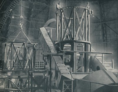 Osittainen kiinnitys Hookers-sylinterin valtava teräsrunko, c1935 tekijältä Unbekannt