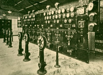 Sähkökeskuksen osa Power Housessa, Metropolitan Railway, 1930. tekijältä Unbekannt