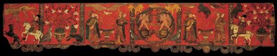 Puupaneloinnin leikkaus koristemaalauksella, 1770-1780 tekijältä Unbekannt