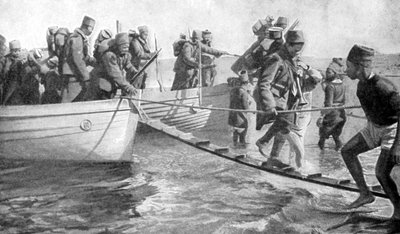 Senegalilaiset sotilaat lähtevät Egyptin rannikolle, ensimmäinen maailmansota, 1915 tekijältä Unbekannt