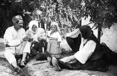 Serbialainen perhe kertoo tarinan itävaltalaisten karkottamisesta Bosniasta, ensimmäinen maailmansota, 1914 tekijältä Unbekannt
