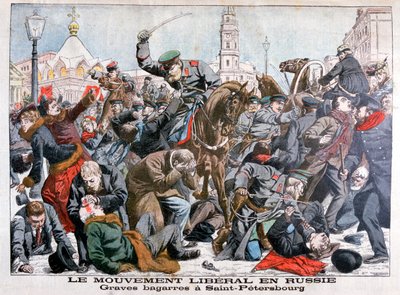 Liberaaliliikkeen vakavat taistelut Venäjällä, Pietari, 1904 tekijältä Unbekannt
