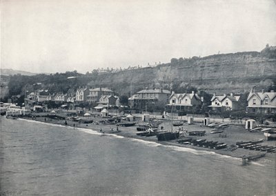 Shanklin - Näkymä rannalle ja kukkuloille, 1895 tekijältä Unbekannt
