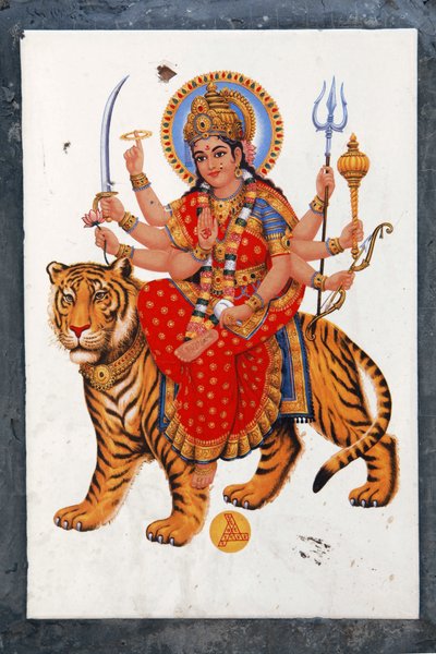 Sherawali ja Jagdamba. Fox Pohjois-Intiassa laulaa hinnalla hänen Jai Mata Dinsa, hän on sama Durga tai Shakti. tekijältä Unbekannt