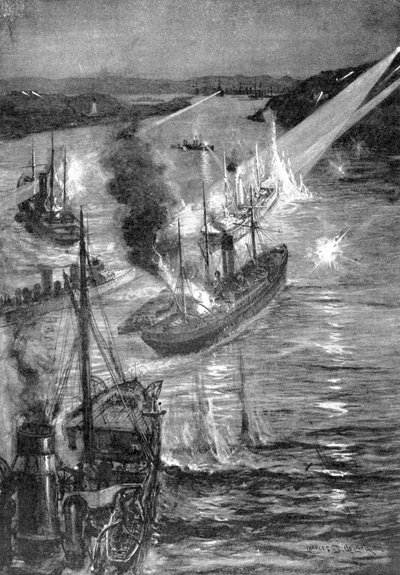 Laivataistelu Venäjän ja Japanin sodassa 1904 tekijältä Unbekannt