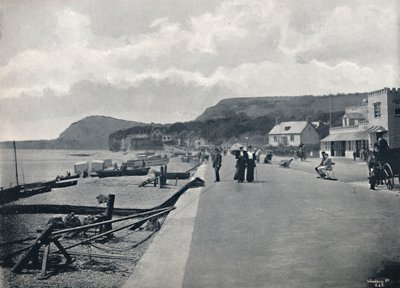 Sidmouth - Promenade and Beach, 1895 tekijältä Unbekannt