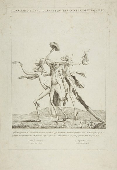 Kuvaus Chouaneista ja muista vastavallankumouksellisista, n. 1793. tekijältä Unbekannt