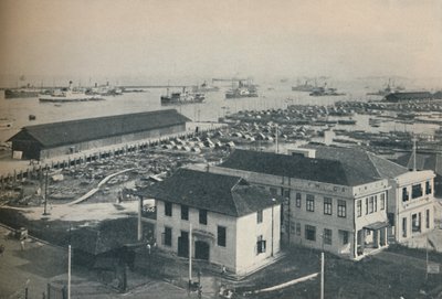 Singaporen satama on aina täynnä erityyppisiä ja eri kansallisuuksia edustavia laivoja, 1937 tekijältä Unbekannt