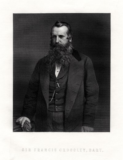 Sir Francis Crossley, englantilainen matonvalmistaja, 1800-luvun puoliväli tekijältä Unbekannt
