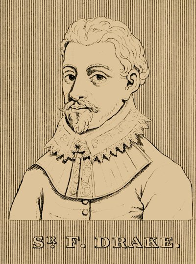 Sir Francis Drake, c1540-1596, 1830. tekijältä Unbekannt