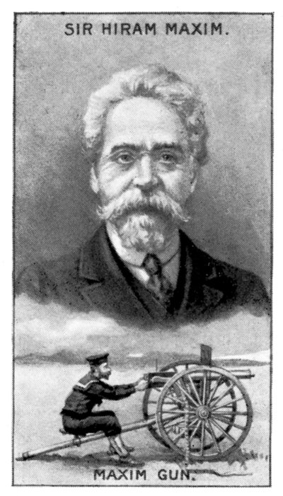 Sir Hiram Stevens Maxim, Maxim Gunin keksijä, vuodelta 1924 tekijältä Unbekannt
