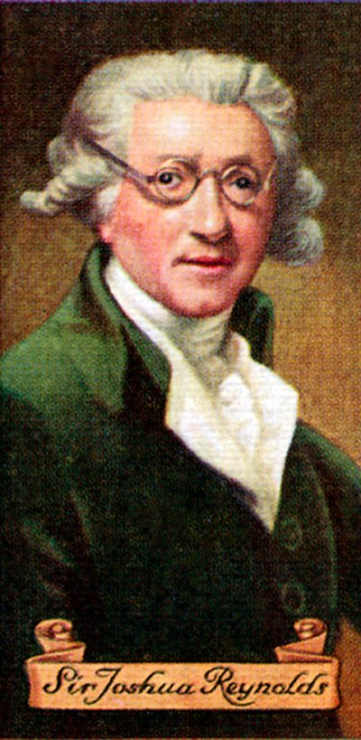 Sir Joshua Reynolds, otettu savukekorttisarjasta, 1935 tekijältä Unbekannt