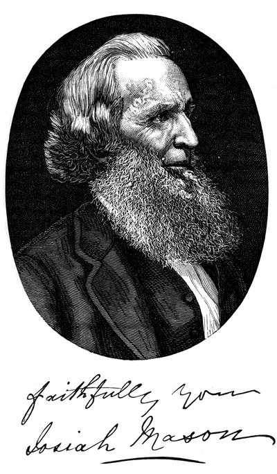 Sir Josiah Mason, englantilainen kynävalmistaja, c1880 tekijältä Unbekannt