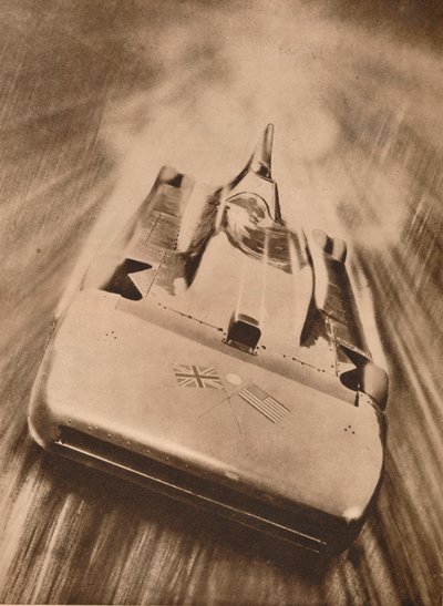 Sir Malcolm Campbell suurella nopeudella elokuvassa "Blue Bird", 1935 tekijältä Unbekannt