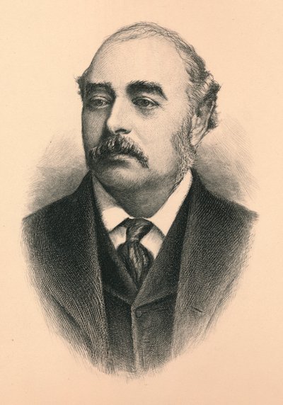 Sir Matthew White Ridley, 1. varakreivi Ridley 1842-1904, brittiläinen konservatiivipoliitikko ja edustaja tekijältä Unbekannt