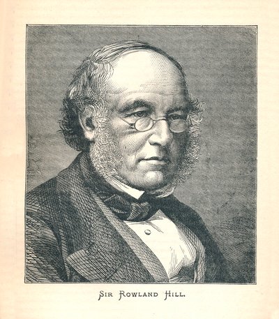 Sir Rowland Hill, postimerkin luoja, 1893. tekijältä Unbekannt